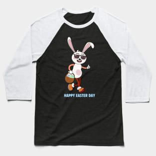 Happy Easter. Colorful and cool bunny design Baseball T-Shirt